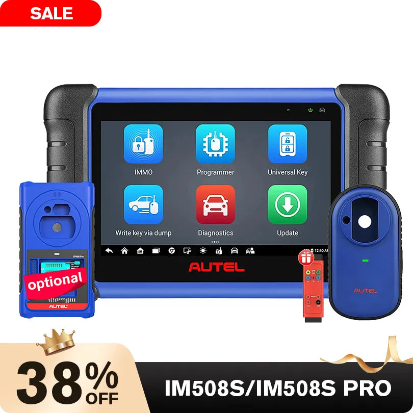 Autel MaxiIM IM508S Key Fob & Immobilizer Programmer, OE-Level All Systems Scanner w/ 40+ Services, All-in-One Locksmith & Technician Tool, Smart & Expert Mode, 1 Year Software Update, 2025 Enhanced USA Version