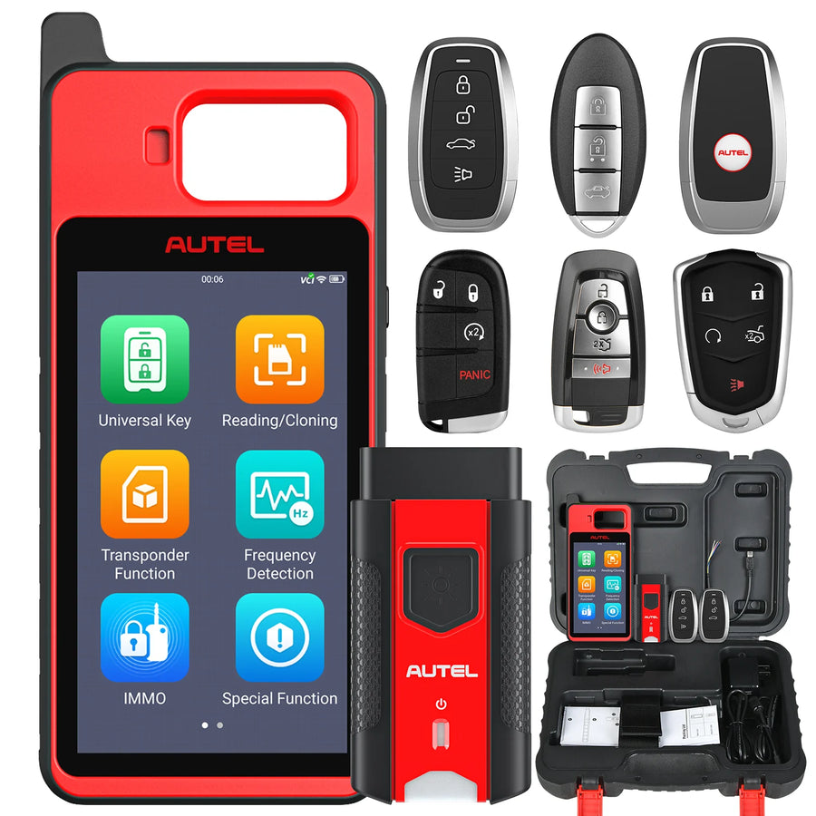 Autel MaxiIM KM100 Key Fob Programming Immobilizer Tool, Same as KM100E/KM100X, 60S Key Generation and IMMO Learning, Chip Read/Write /Cloning