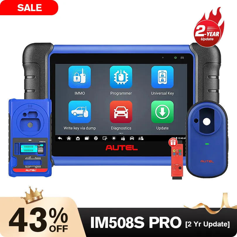 [2-Year Update] Autel MaxiIM IM508S PRO Both Key Fob Programmer & Automotive OE-Level Diagnostics Scan Tool with 40+ Services, Same IMMO Power as IM608PRO Il, 2025 Newest Version