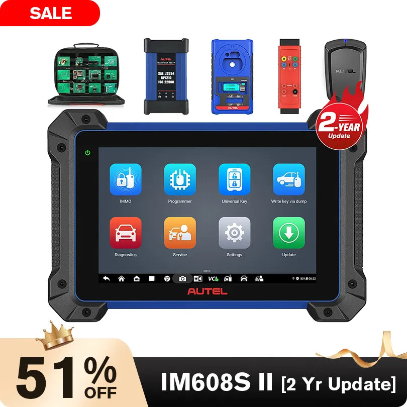 [2-Year Update] 2025 Autel MaxiIM IM608S II Key Fob Programming  Full Kit, Top IMMO, Same as IM608 PRO II, Support All Key Lost