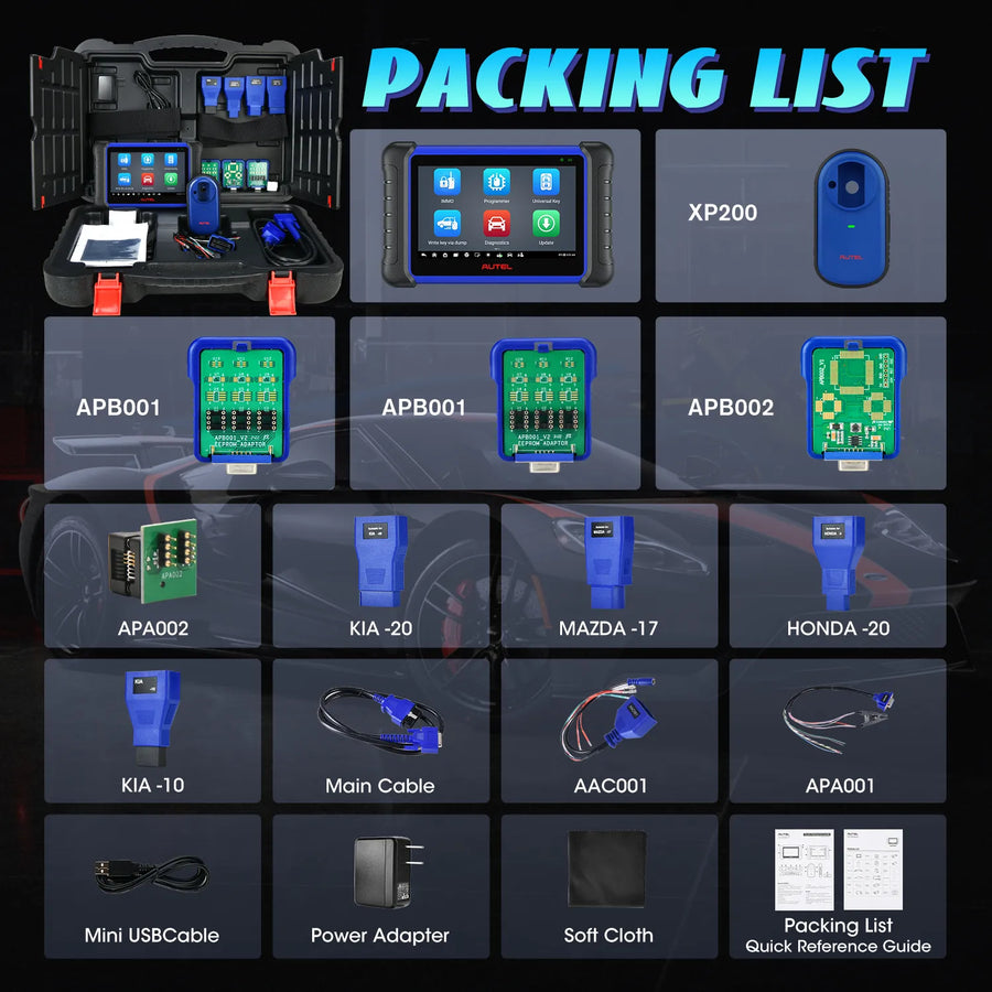 Autel MaxiIM IM508S Key Fob & Immobilizer Programmer, OE-Level All Systems Scanner w/40+ Services, All-in-One Locksmith & Technician Tool, Smart & Expert Mode, 1 Year Software Update, 2025 Enhanced USA Version