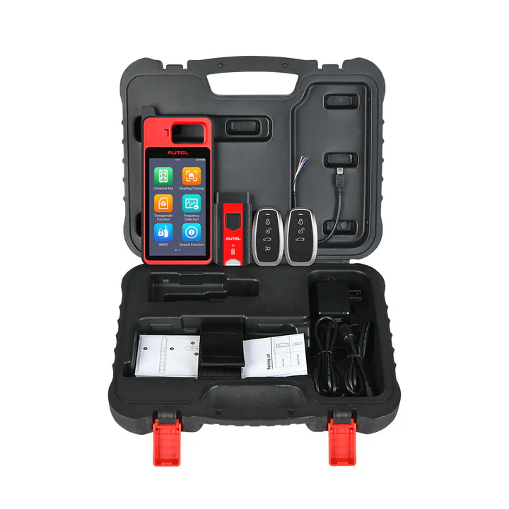 Autel MaxiIM KM100 Kit,Key Fob Programming Immobilizer Tool with 5 Pcs Ikey 60S Key Generation and IMMO Learning, Chip Read/Write /Cloning