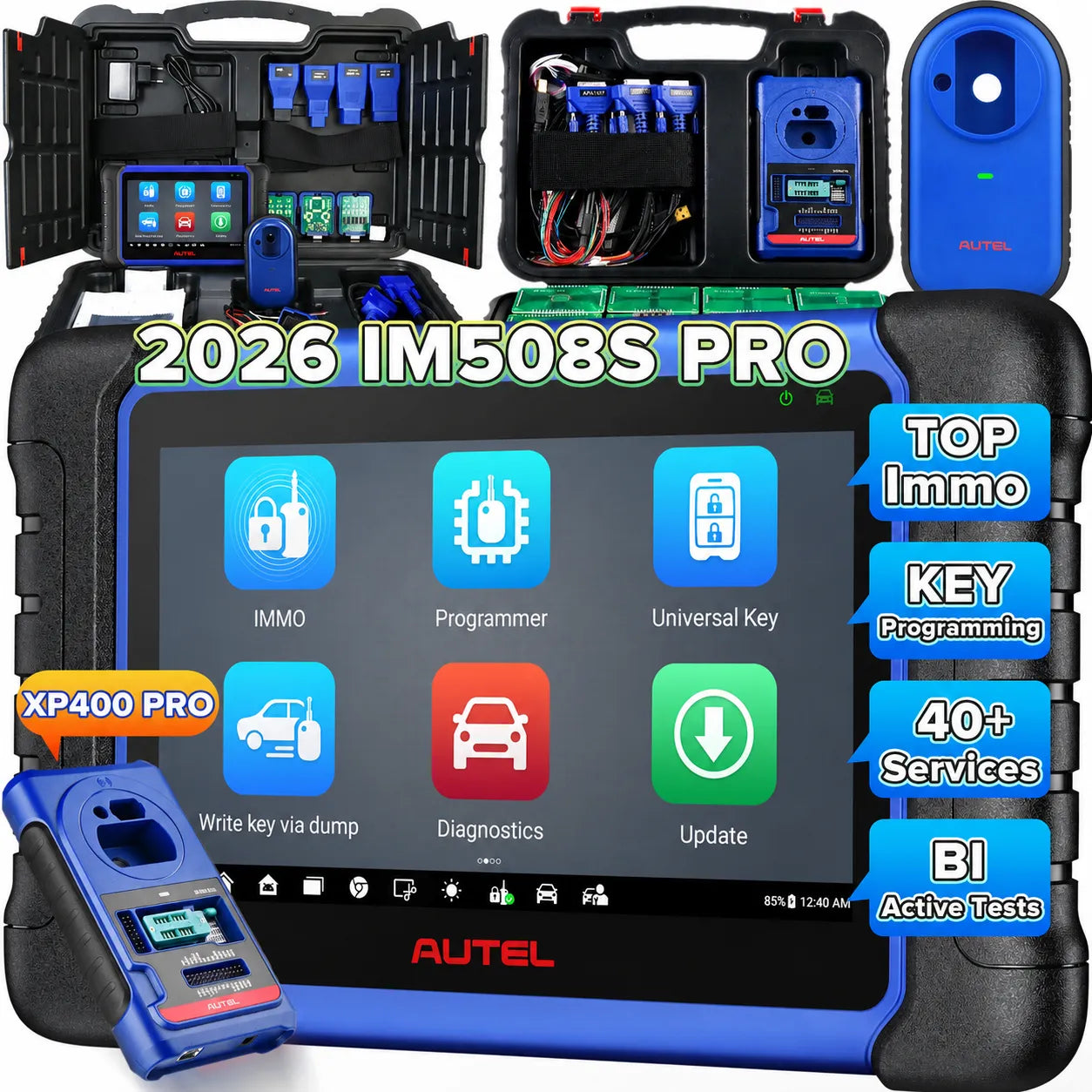 Autel Scanner MaxiIM IM508S PRO Car Key Programmer, Enhanced of IM508S ...