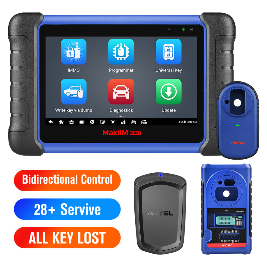 Autel MaxiIM IM508S Automotive Key Programming Tool with XP200, 28+ Services,OE-Level Diagnostics, Bidirectional & Active Test, IMMO ECU Reset/Adaptation,Get A Free GBOX3