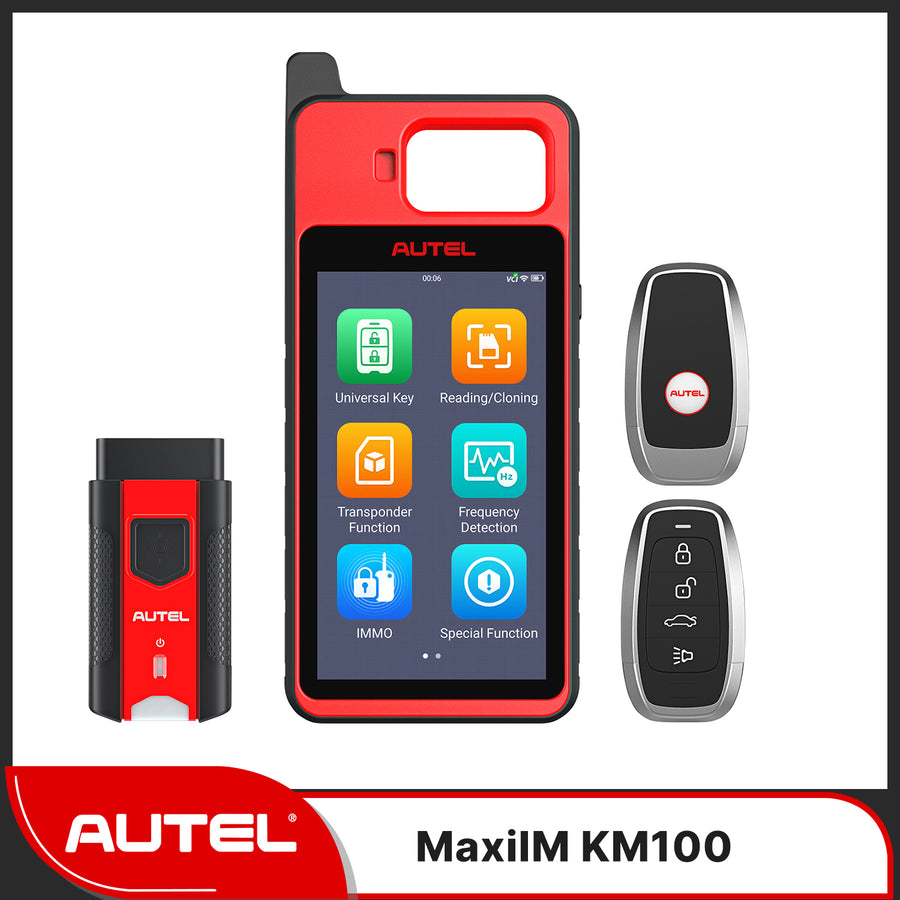 Autel MaxiIM KM100 Key Fob Programming Immobilizer Tool, Same as KM100E/KM100X, 60S Key Generation and IMMO Learning, Chip Read/Write /Cloning