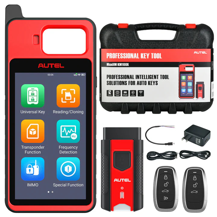 Autel MaxiIM KM100 Key Fob Programming Immobilizer Tool, Same as KM100E/KM100X, 60S Key Generation and IMMO Learning, Chip Read/Write /Cloning, Autel’s #1 Best Seller
