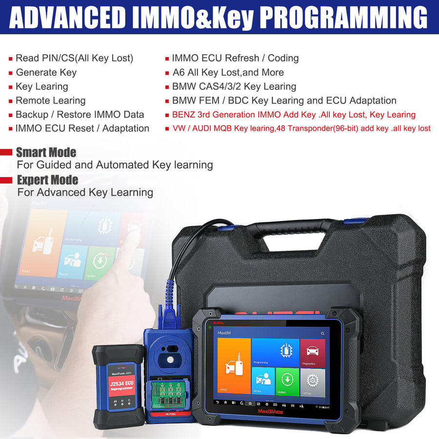 autel im608 key programming functions